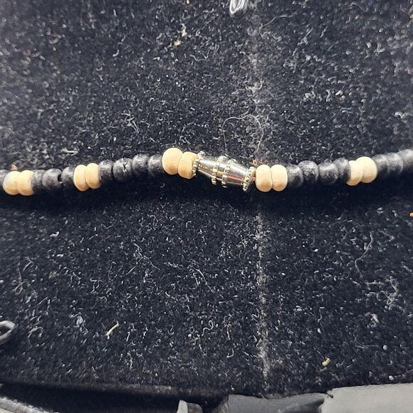 Lovely Handmade Gold and Brown Graduated Bead Necklace 19in - Picture 5 of 5